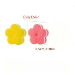 Eco Friendly Flower Sponge Dishwashing Wipe Pot Brush And Sponge