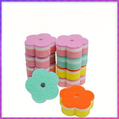 Eco Friendly Flower Sponge Dishwashing Wipe Pot Brush And Sponge