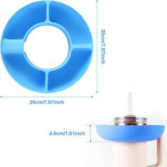 Solid Single Four Grids Snack Bowl For Tumbler With Handle