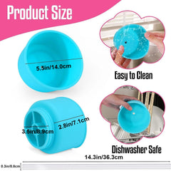 Solid Single Four Grids Snack Bowl For Tumbler With Handle
