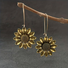 Boho Sunflower Drop Earrings Party Jewelry Birthday Gift