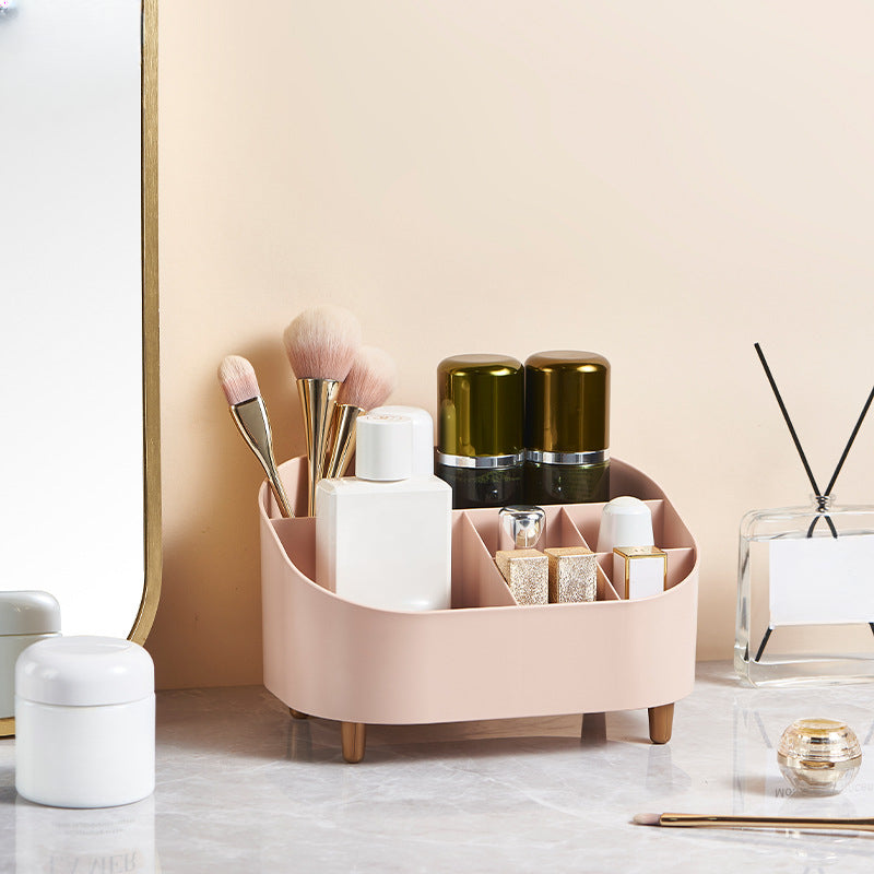 Desktop Cosmetic Storage Box Lipstick Vanity Makeup Brush Organizer