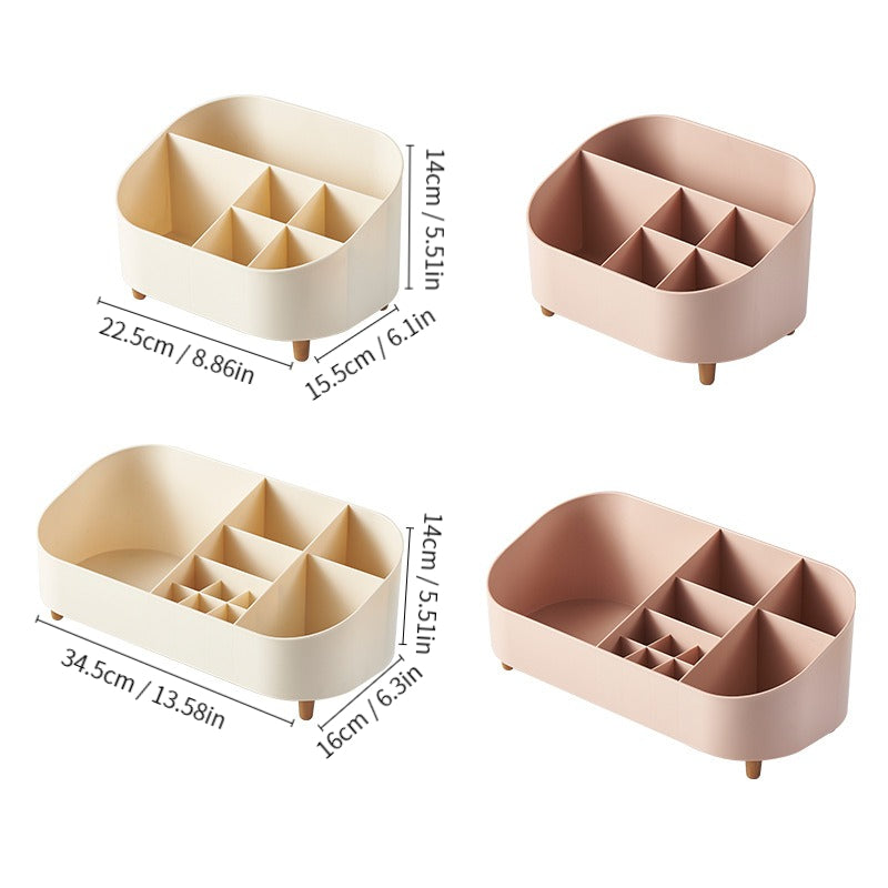 Desktop Cosmetic Storage Box Lipstick Vanity Makeup Brush Organizer
