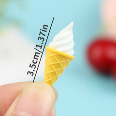 10pcs Mini Ice Cream Dollhouse Play Food Toy Kitchen Accessories