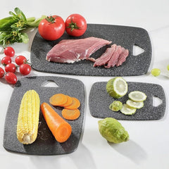 3pc Kitchen Cutting Boards Plastic Chopping Boards for Meat Veggies Fruits
