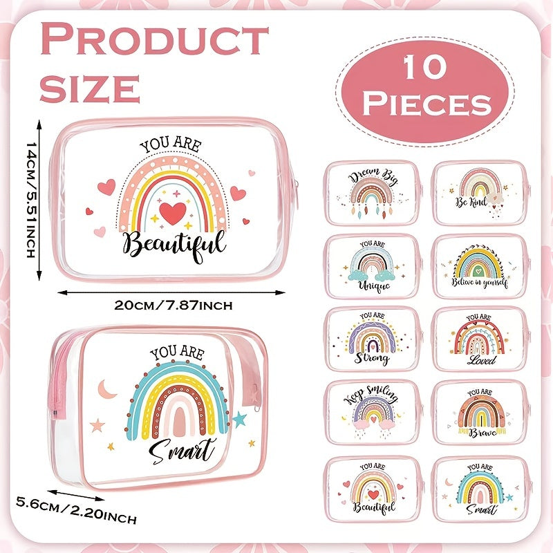 Transparent PVC Cosmetics Bag Waterproof Makeup Pouch Toiletry Wash Organizer