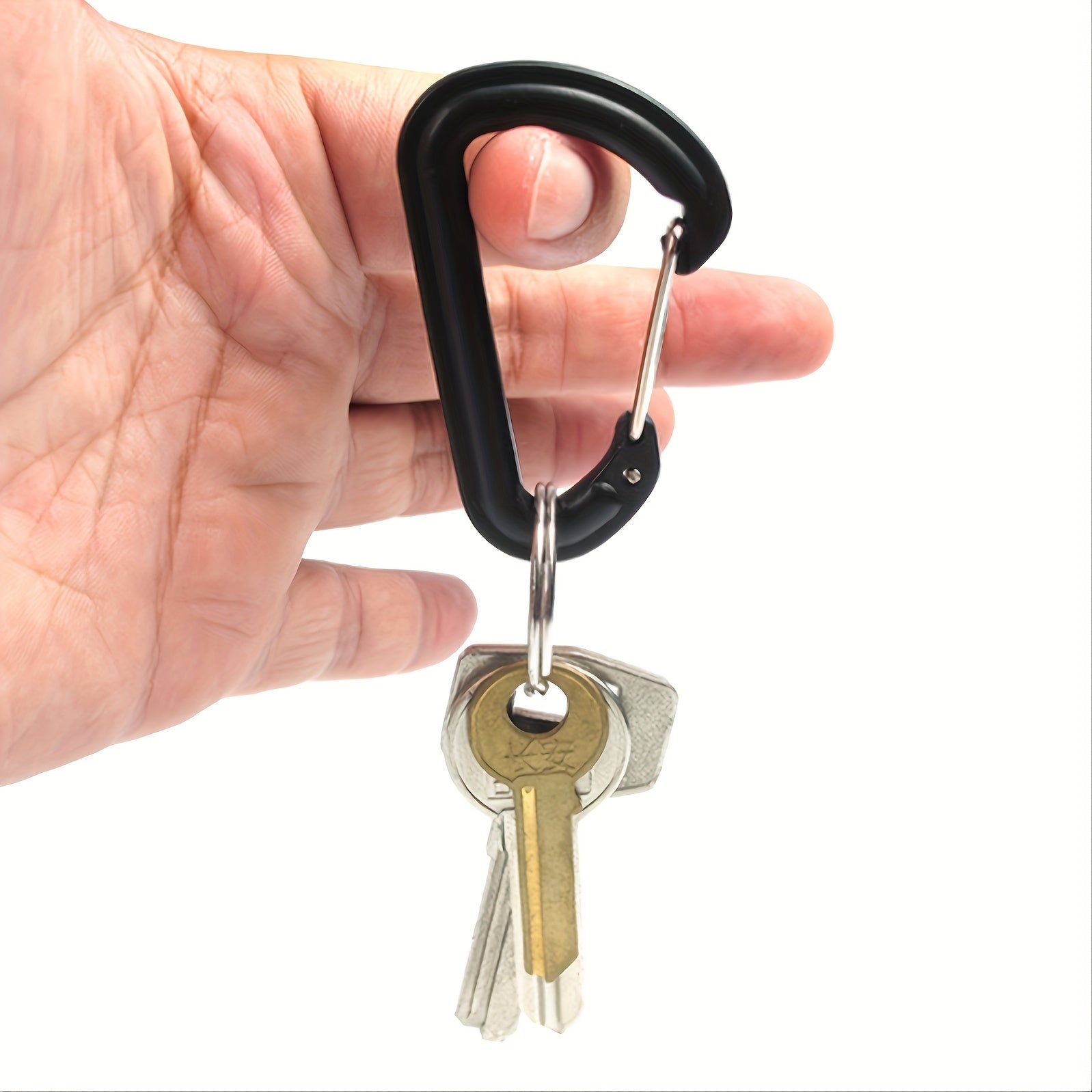 6pcs Steel Carabiner Clips for Outdoor Activities