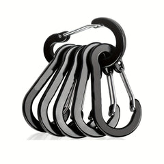6pcs Steel Carabiner Clips for Outdoor Activities