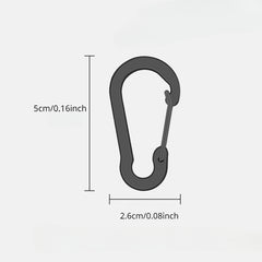 6pcs Steel Carabiner Clips for Outdoor Activities