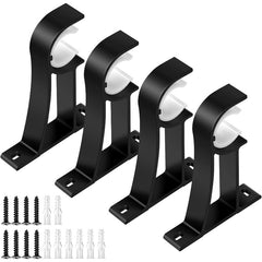 Heavy Duty Curtain Rod Holder for 1-3.05 cm Rod - Set of 16