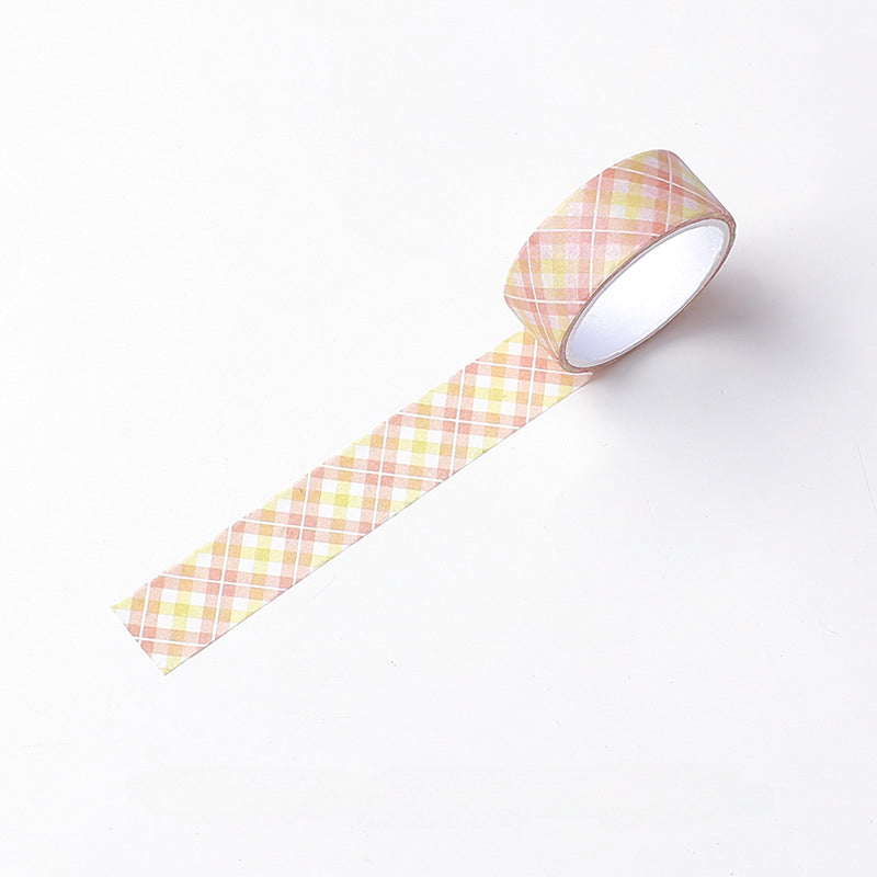 Plaid Washi Tape Checkered Pattern Journal Sticker