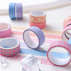 Plaid Washi Tape Checkered Pattern Journal Sticker
