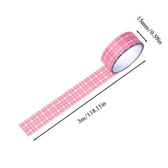Plaid Washi Tape Checkered Pattern Journal Sticker