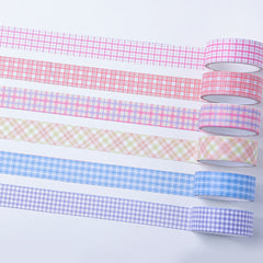 Plaid Washi Tape Checkered Pattern Journal Sticker