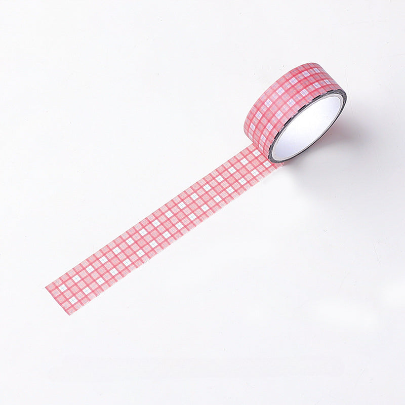 Plaid Washi Tape Checkered Pattern Journal Sticker