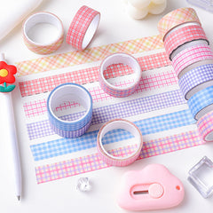 Plaid Washi Tape Checkered Pattern Journal Sticker