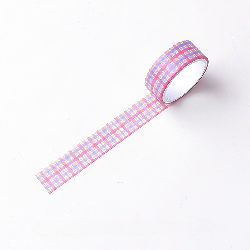 Plaid Washi Tape Checkered Pattern Journal Sticker