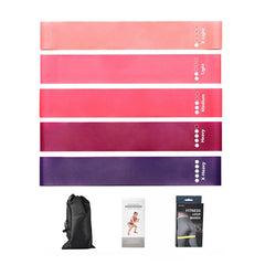 5pcs Elastic Resistance Band for Hip Lifting Strength Training