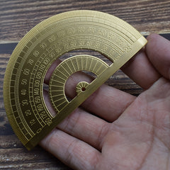 Metal Brass Protractor for School & Office Use