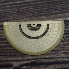 Metal Brass Protractor for School & Office Use