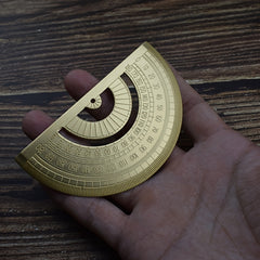 Metal Brass Protractor for School & Office Use