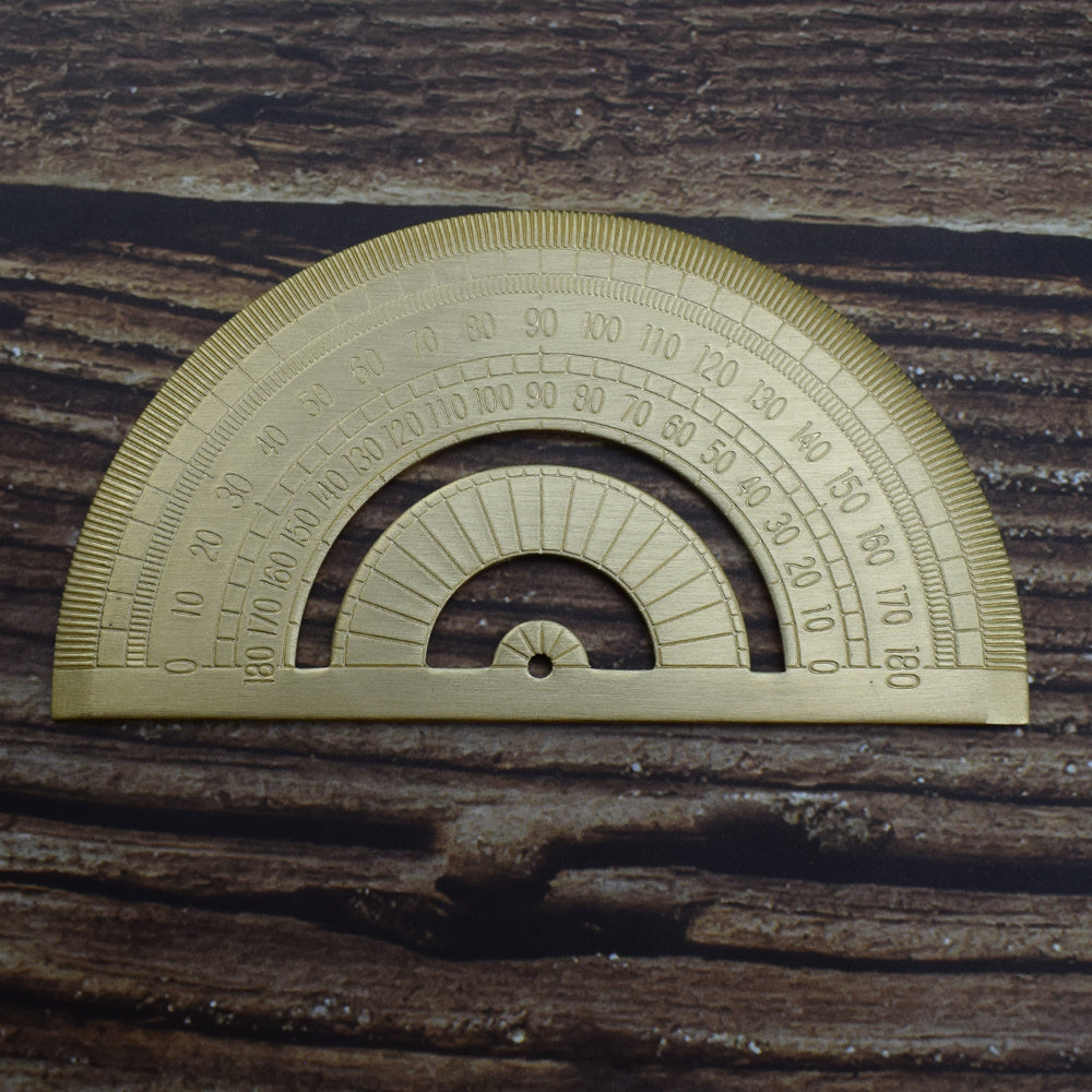 Metal Brass Protractor for School & Office Use