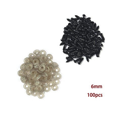 100pcs Eyeball Doll Accessories Safety Eyes for Toys DIY Funny