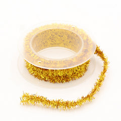 Christmas Tinsel Ribbon Metallic Garland Glitter for Party Decorations