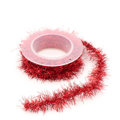 Christmas Tinsel Ribbon Metallic Garland Glitter for Party Decorations