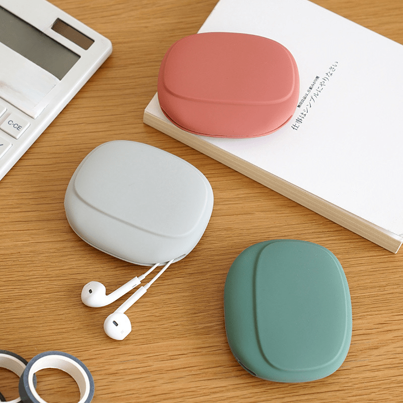 Earphone Storage Pocket USB Line Organizer Data Cable Pocket Mini Wallet