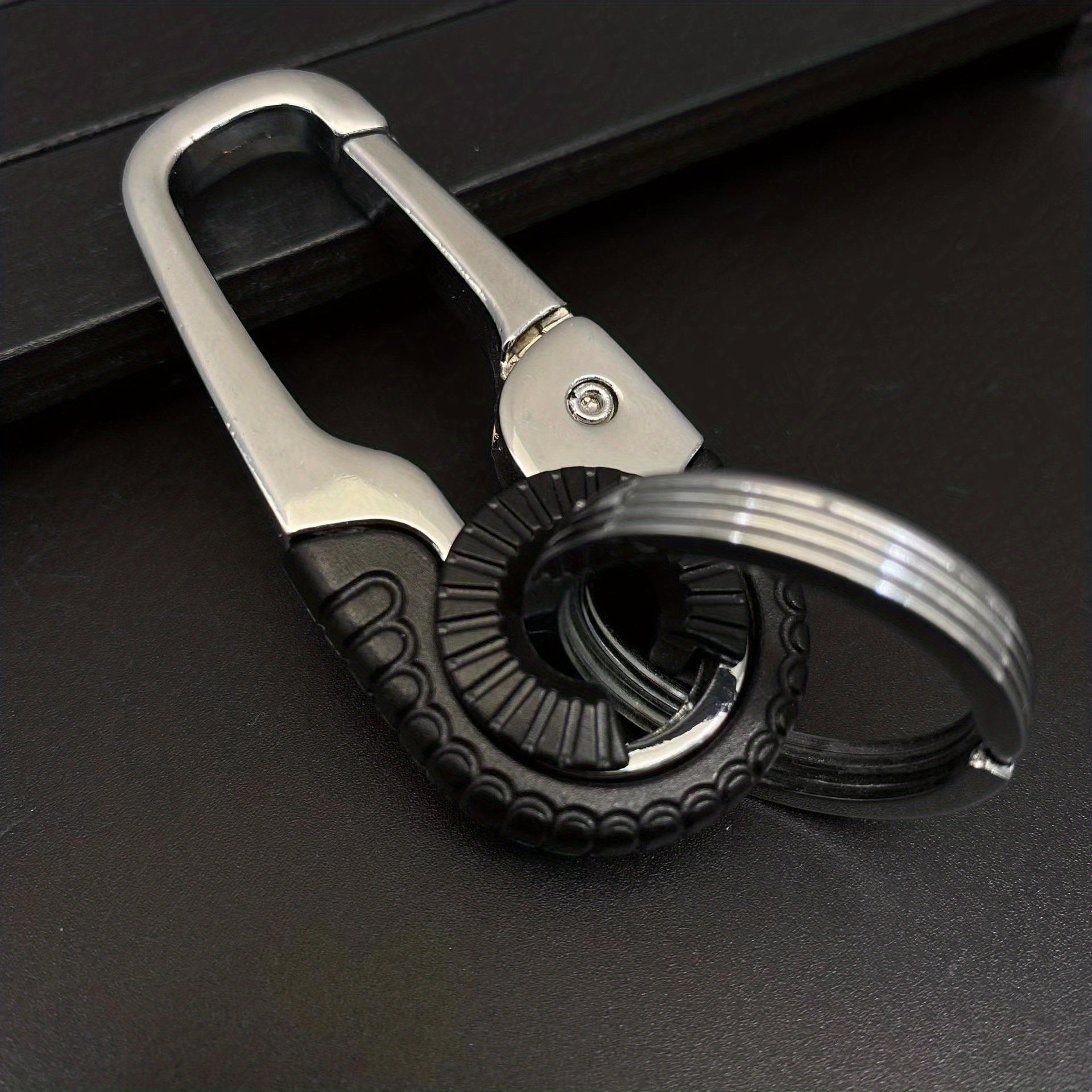 Stainless Steel Keychain Carabiner for Outdoor Camping Hiking Fishing