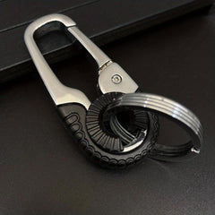 Stainless Steel Keychain Carabiner for Outdoor Camping Hiking Fishing