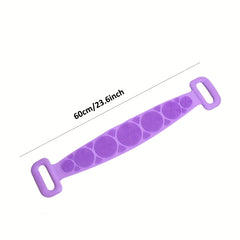 Extended Silicone Body Brush for Exfoliation and Skin Cleaning