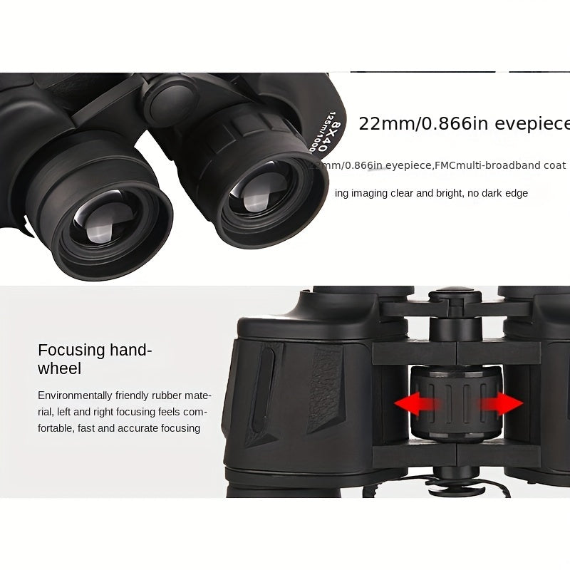 High Power Portable HD Binoculars for Travel Camping Hiking