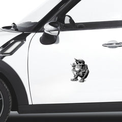 Skull Rapper Bandana Cigar Car Sticker