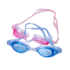 2pcs Waterproof Swimming Goggles Anti Fog Adjustable Strap