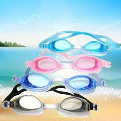 2pcs Waterproof Swimming Goggles Anti Fog Adjustable Strap