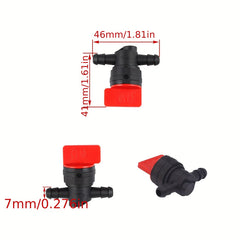 Universal Fuel Tap Sand Red On Off Fuel Tap For Outdoor Ride Auto Parts