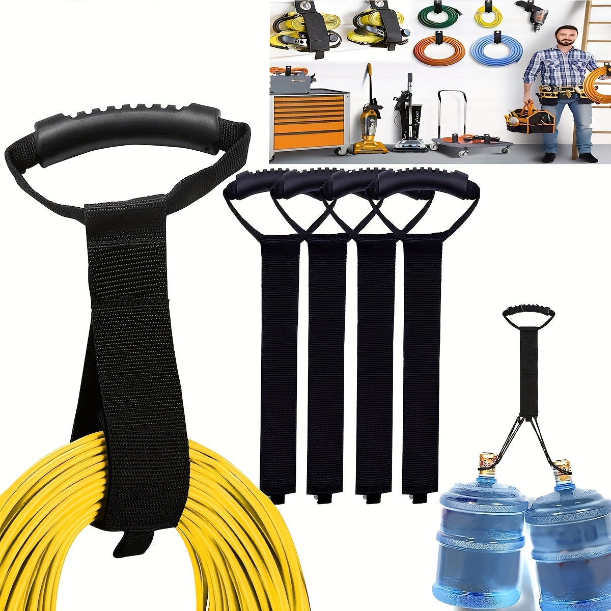 3pcs 55 88 Cm Storage Straps Vacuum Hose Organizer