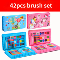 Watercolor Pen 42pcs Set Art Painting Wax Toy Gift Student Stationery