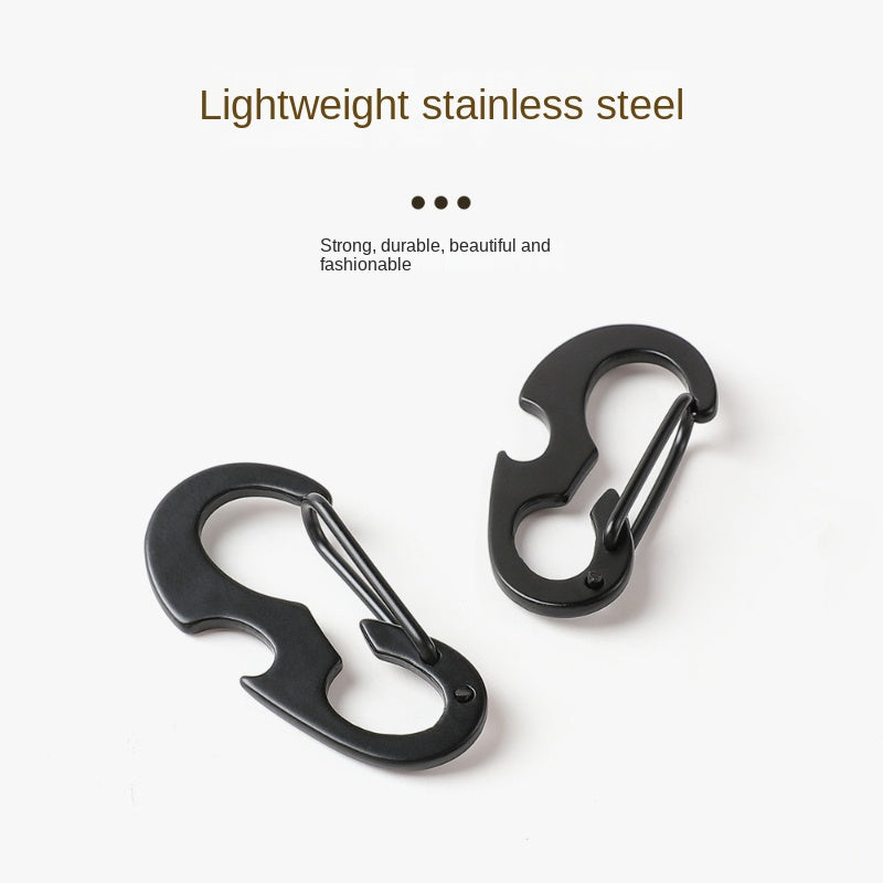Multifunctional D-shaped Buckle Carabiner Bottle Opener