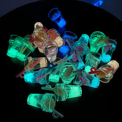 5pcs Resin Luminous Beverage Cup Flat Back Cabochons DIY Craft Decoration