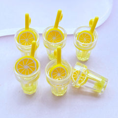 5pcs Resin Luminous Beverage Cup Flat Back Cabochons DIY Craft Decoration