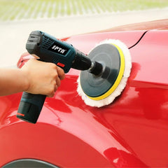 Car Paint Care Kit with Polishing Pads & Waxing Sponge