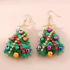 Christmas Tree Earrings DIY Felt Earrings
