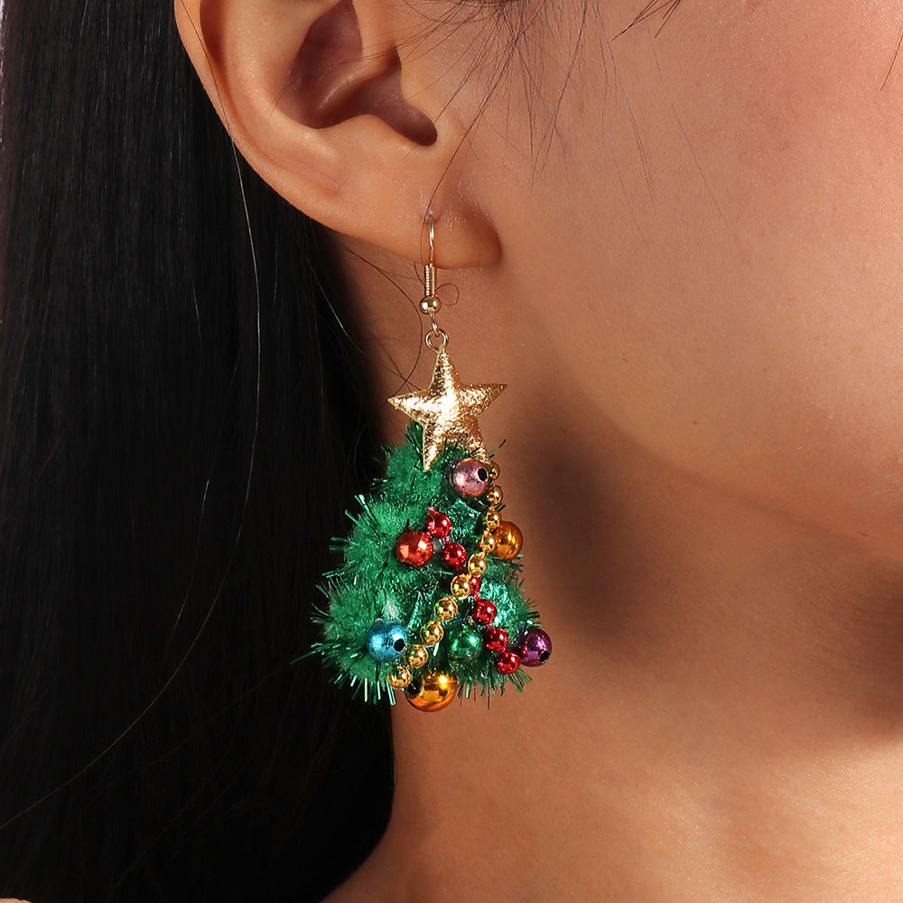 Christmas Tree Earrings DIY Felt Earrings