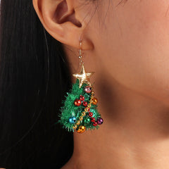 Christmas Tree Earrings DIY Felt Earrings