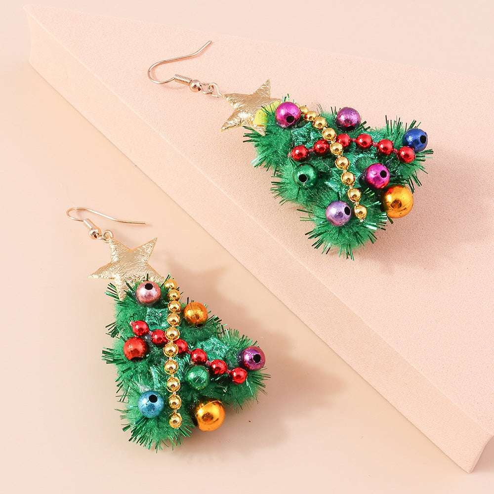 Christmas Tree Earrings DIY Felt Earrings