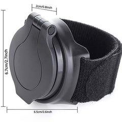 360 Degree Rotating Bike Rearview Mirror with Wrist Strap