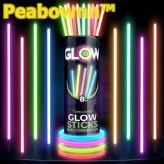 Peabownn 50 100 200 400pcs Glow Sticks Party Supplies